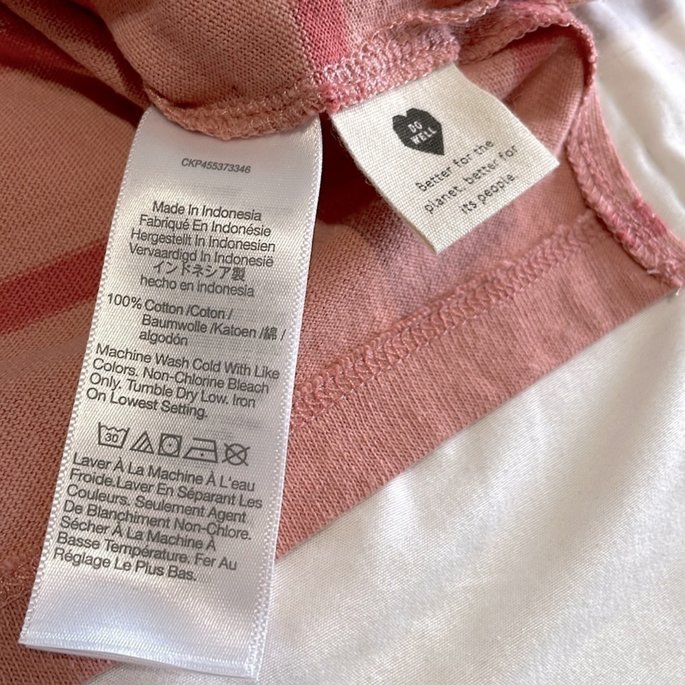 Madewell Supercrop Striped Long Sleeve Tee Size Small - Picture 7 of 7